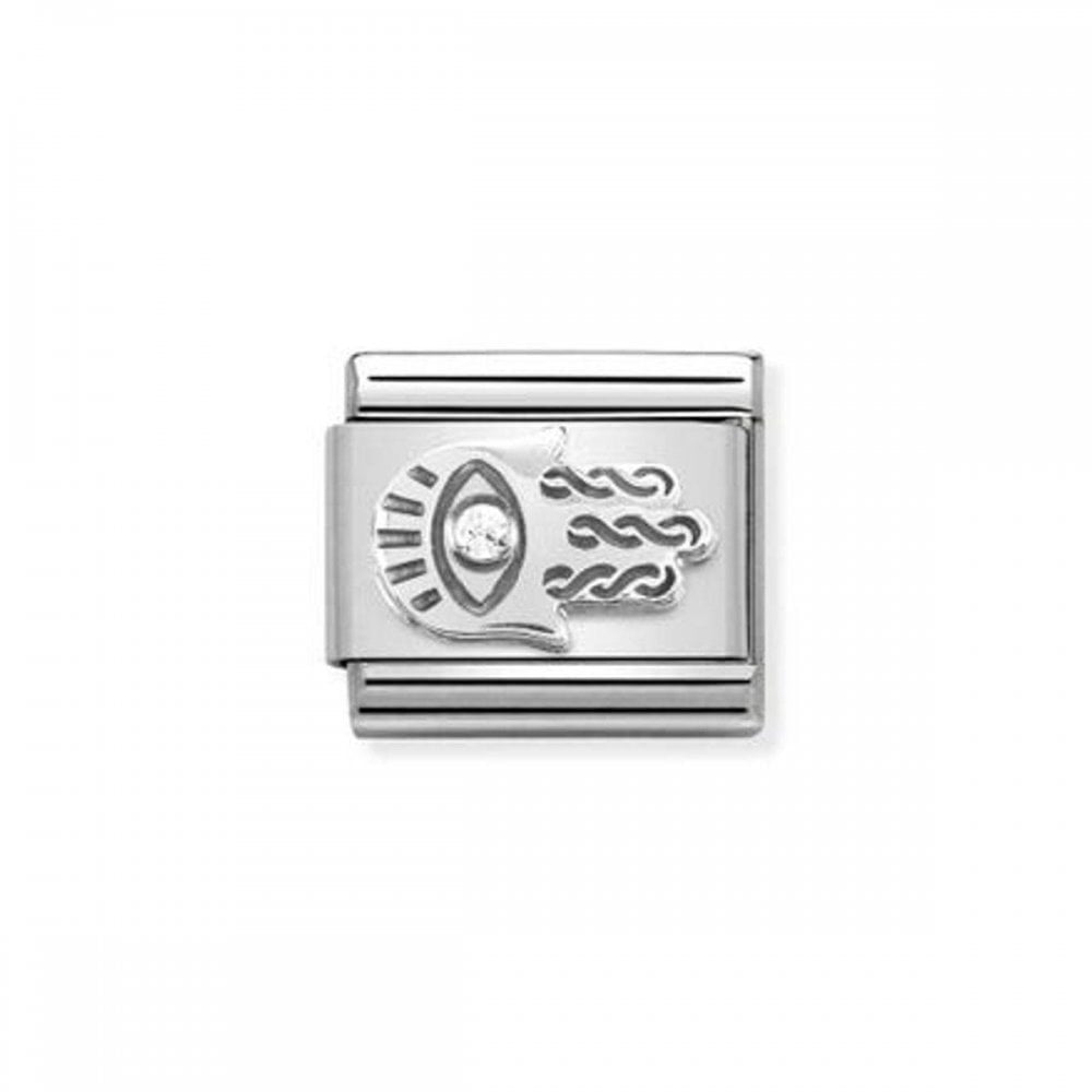 CLASSIC SILVERSHINE HAND OF FATIMA CHARM WITH ZIRCONIA