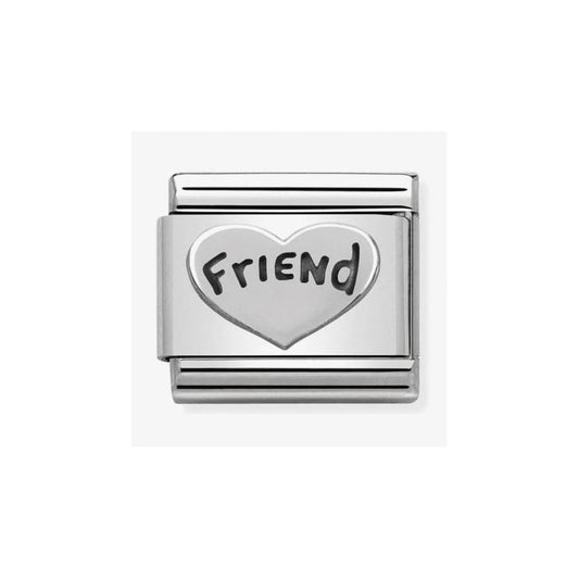 CLASSIC Silvershine Friend Heart Charm