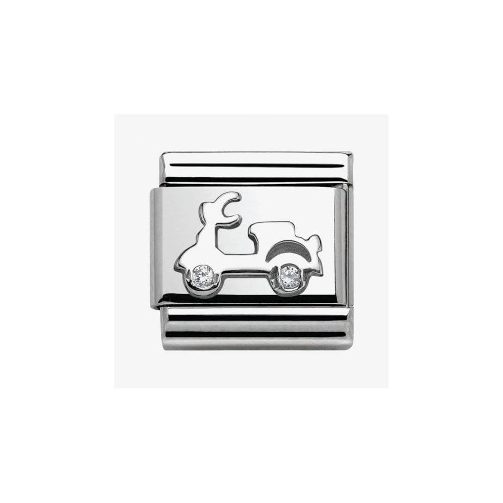 CLASSIC Silvershine Symbols Scooter Charm