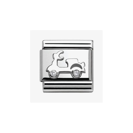CLASSIC Silvershine Symbols Scooter Charm