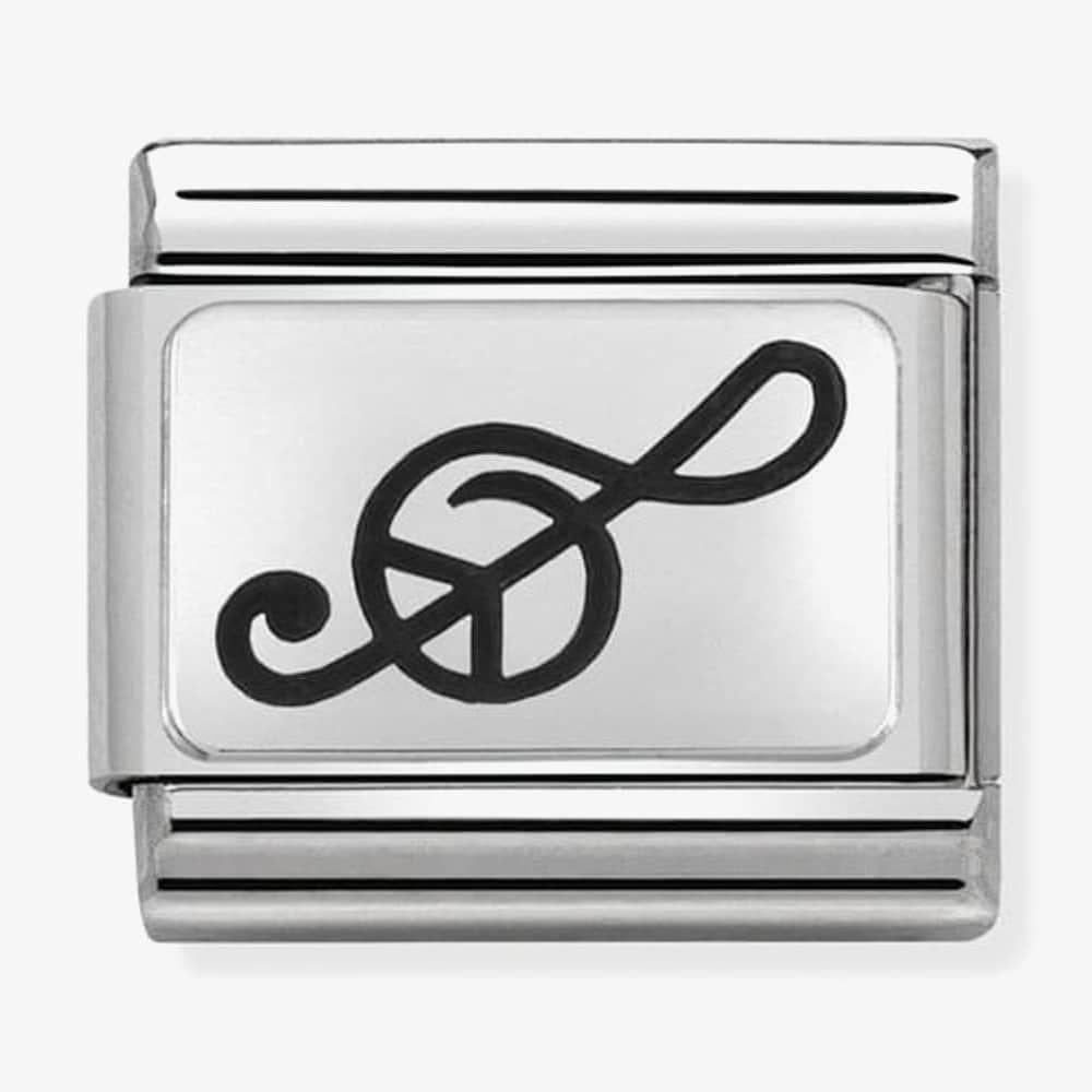 CLASSIC Silvershine Treble Clef Charm