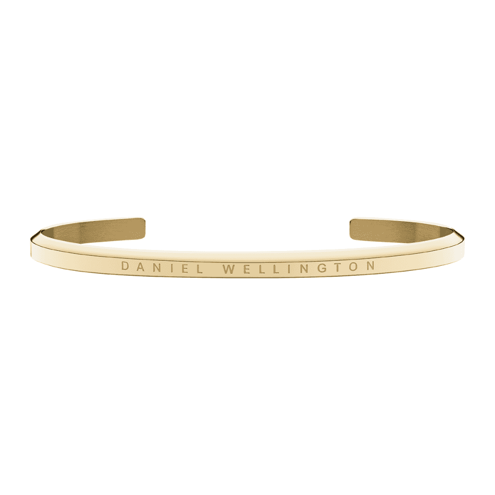 CLASSIC YELLOW GOLD BANGLE WITH DW LOGO SMALL