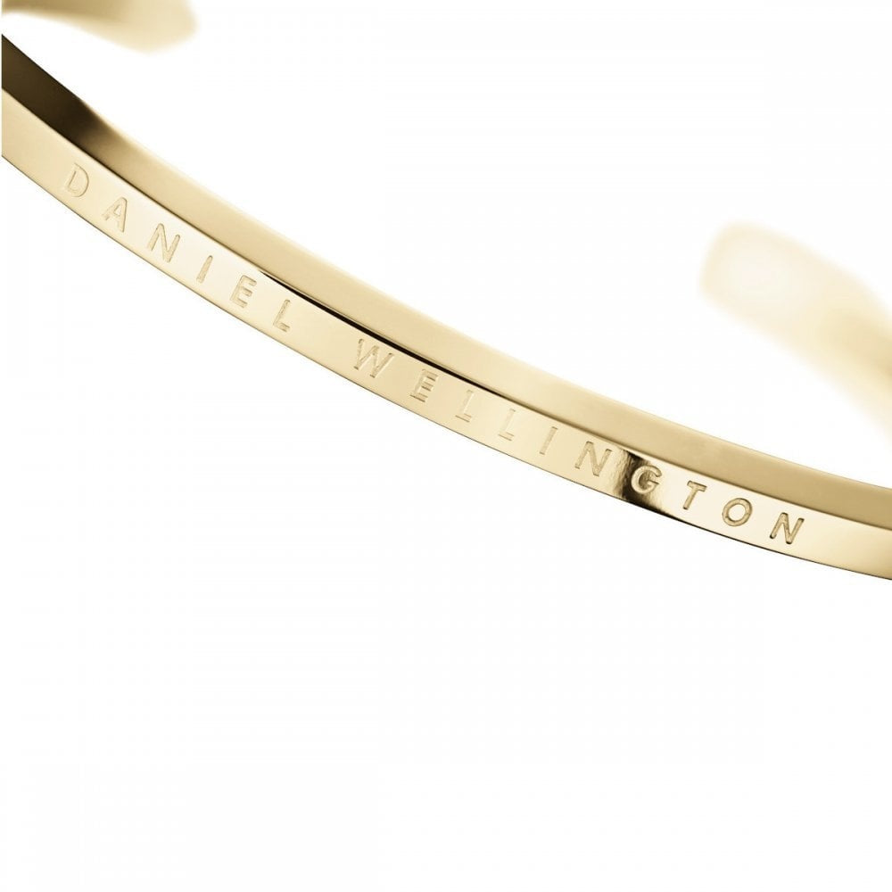 CLASSIC YELLOW GOLD BANGLE WITH DW LOGO SMALL