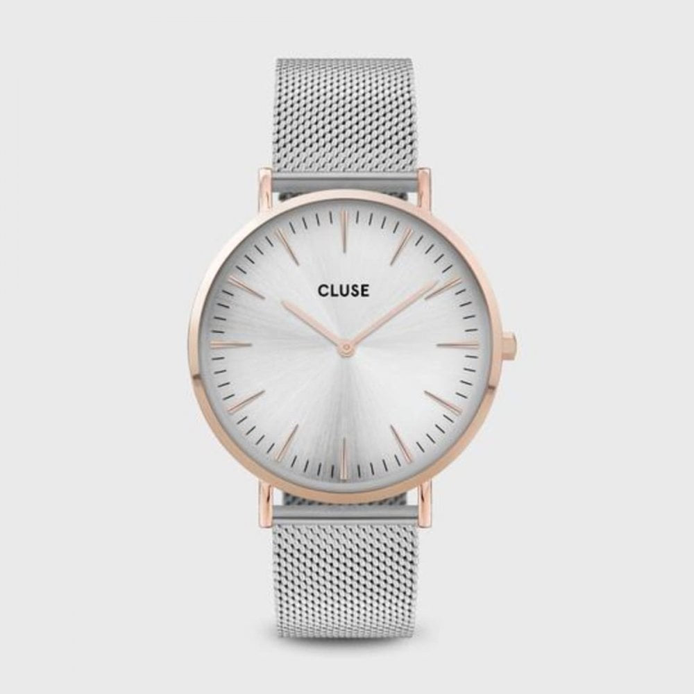 CLUSE La Bohème Mesh Rose Gold Silver/Silver