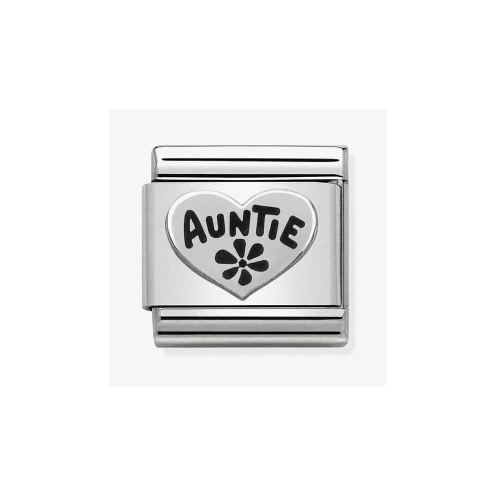 COMPOSABLE CLASSIC AUNTIE HEART LINK IN ENAMEL CHARM