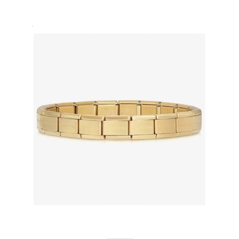 COMPOSABLE CLASSIC BRACELET BASE MATTE GOLD PLATED STAINLESS STEEL