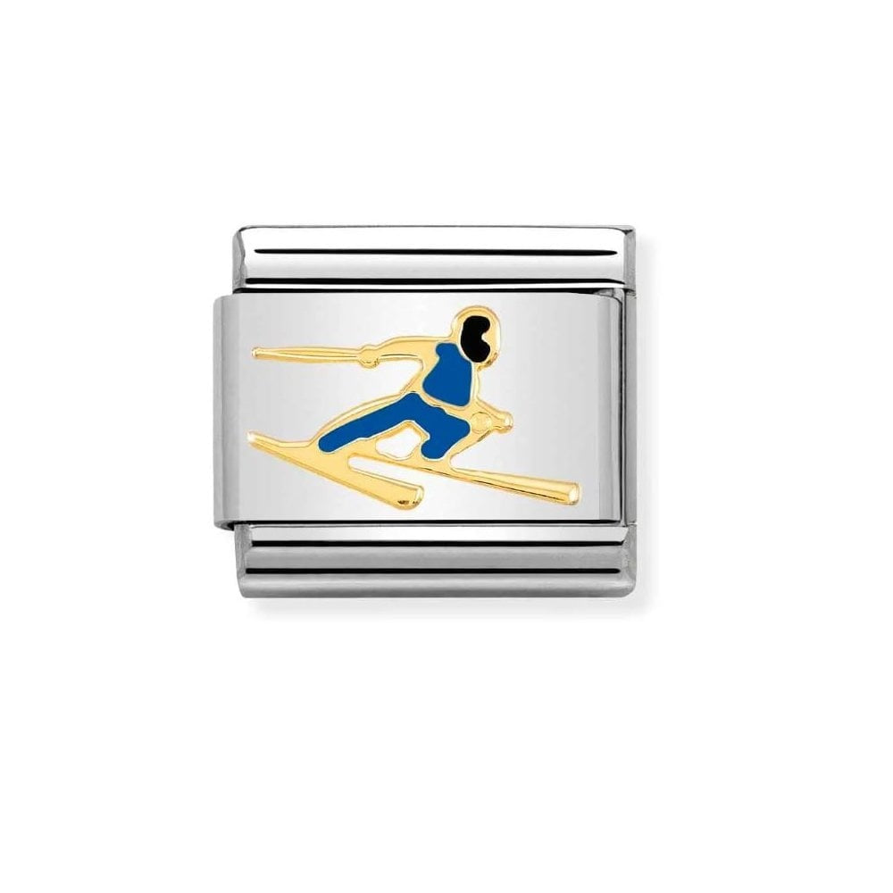 COMPOSABLE CLASSIC COLOURFUL SKIER LINK CHARM