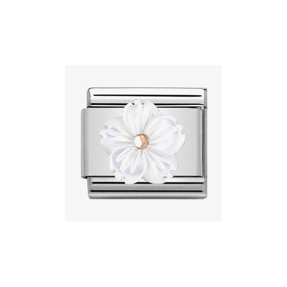 COMPOSABLE CLASSIC LINK FLOWER IN MOTHER OF PEARL CHARM