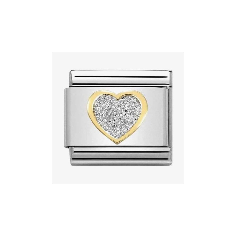COMPOSABLE CLASSIC LINK GLITTER HEART CHARM