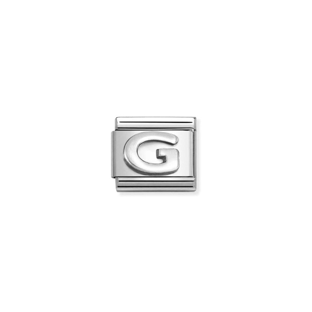 COMPOSABLE CLASSIC LINK, LETTER G, SILVER CHARM