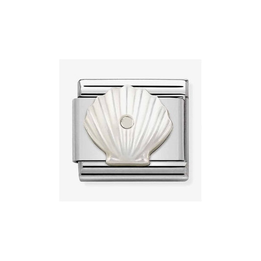 COMPOSABLE CLASSIC LINK, SHELL MOTHER OF PEARL CHARM