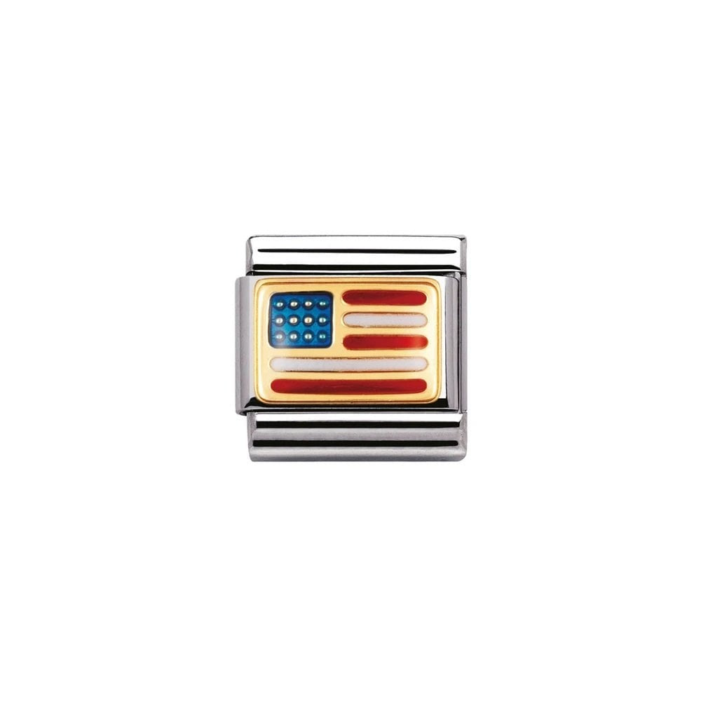 COMPOSABLE CLASSIC LINK USA FLAG CHARM