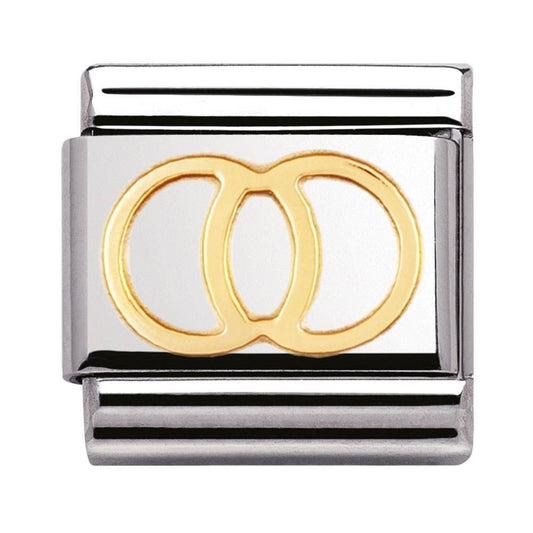 COMPOSABLE CLASSIC LINK WEDDING RINGS IN GOLD