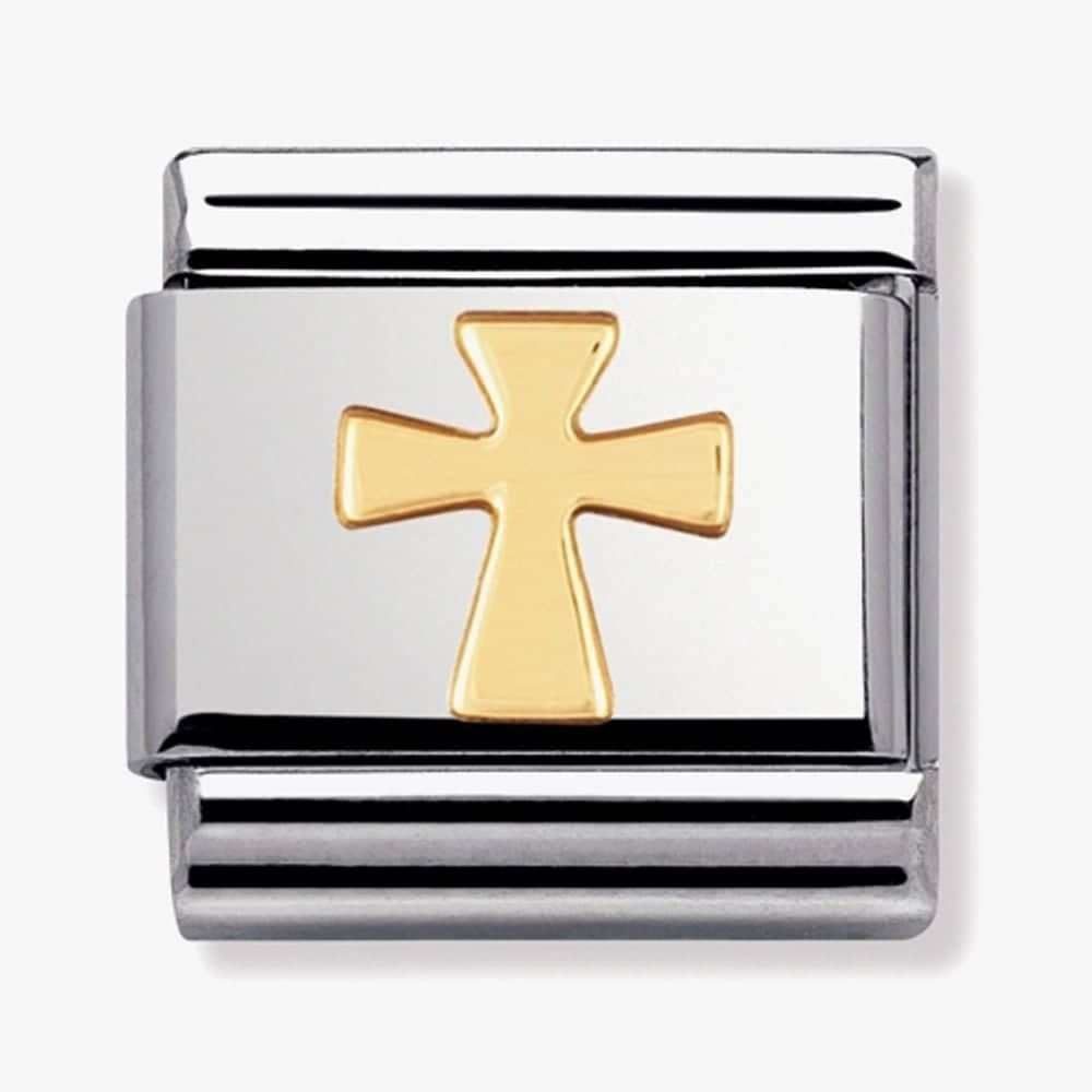 COMPOSABLE Classic CROSS in stainless steel and 18k gold