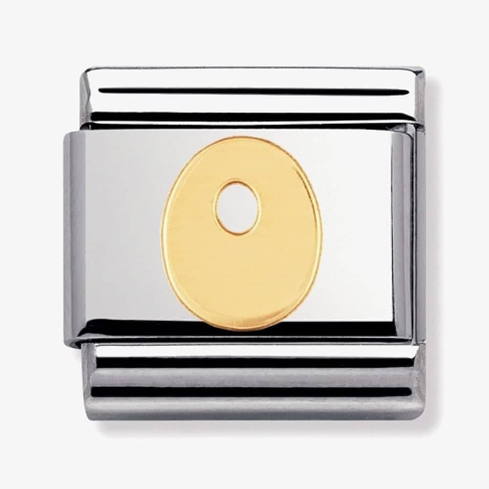 COMPOSABLE Classic LETTER O in stainless steel with 18k gold