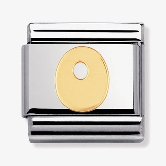 COMPOSABLE Classic LETTER O in stainless steel with 18k gold