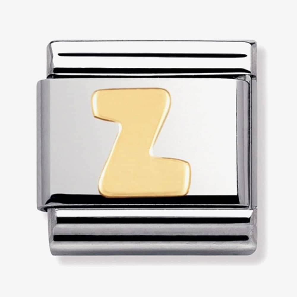 COMPOSABLE Classic LETTER Z in stainless steel with 18k gold