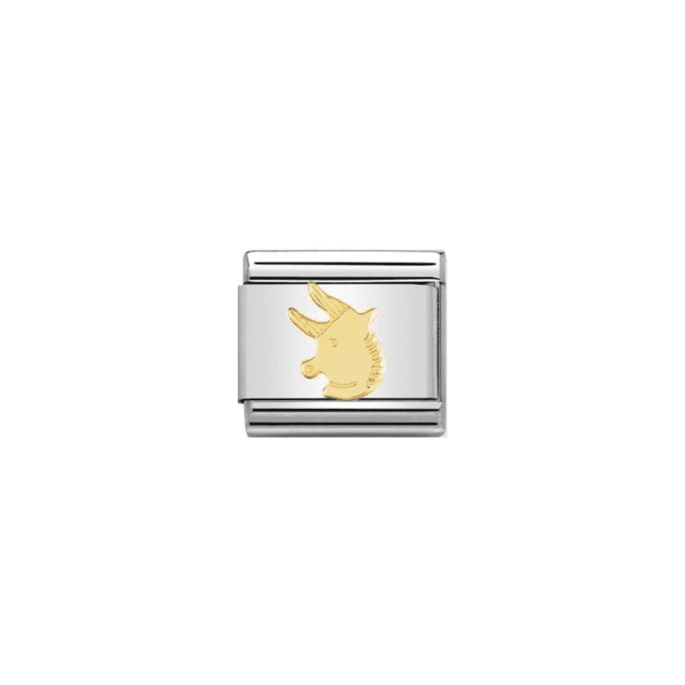 COMPOSABLE Classic TAURUS ZODIAC charm in stainless steel with 18k gold