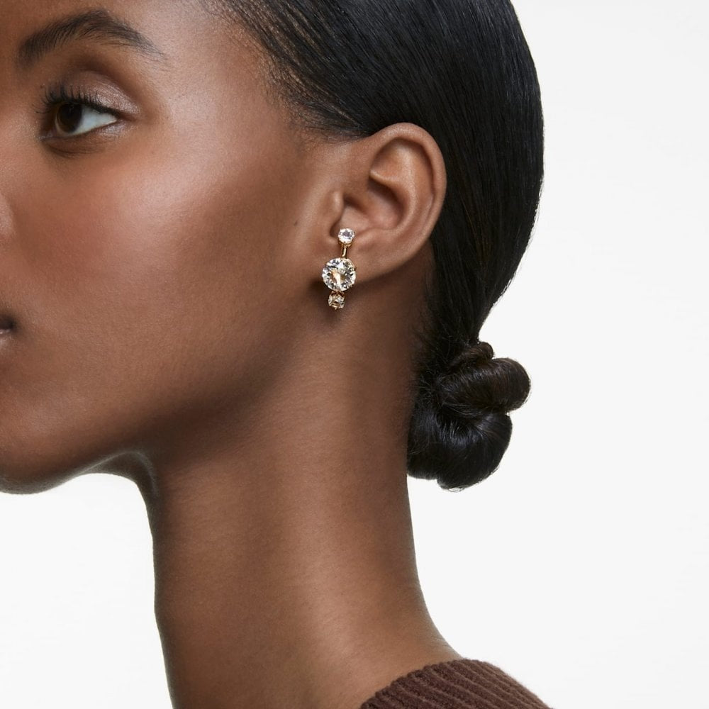 CONSTELLA GOLD VERSATILE LARGE CRYSTAL EARRINGS