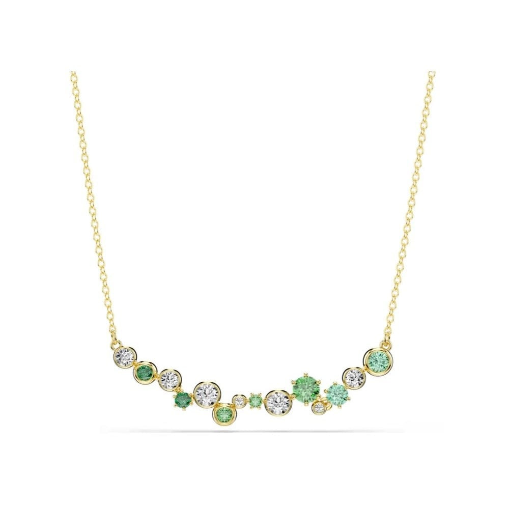 CONSTELLA GREEN MIXED CUTS NECKLACE