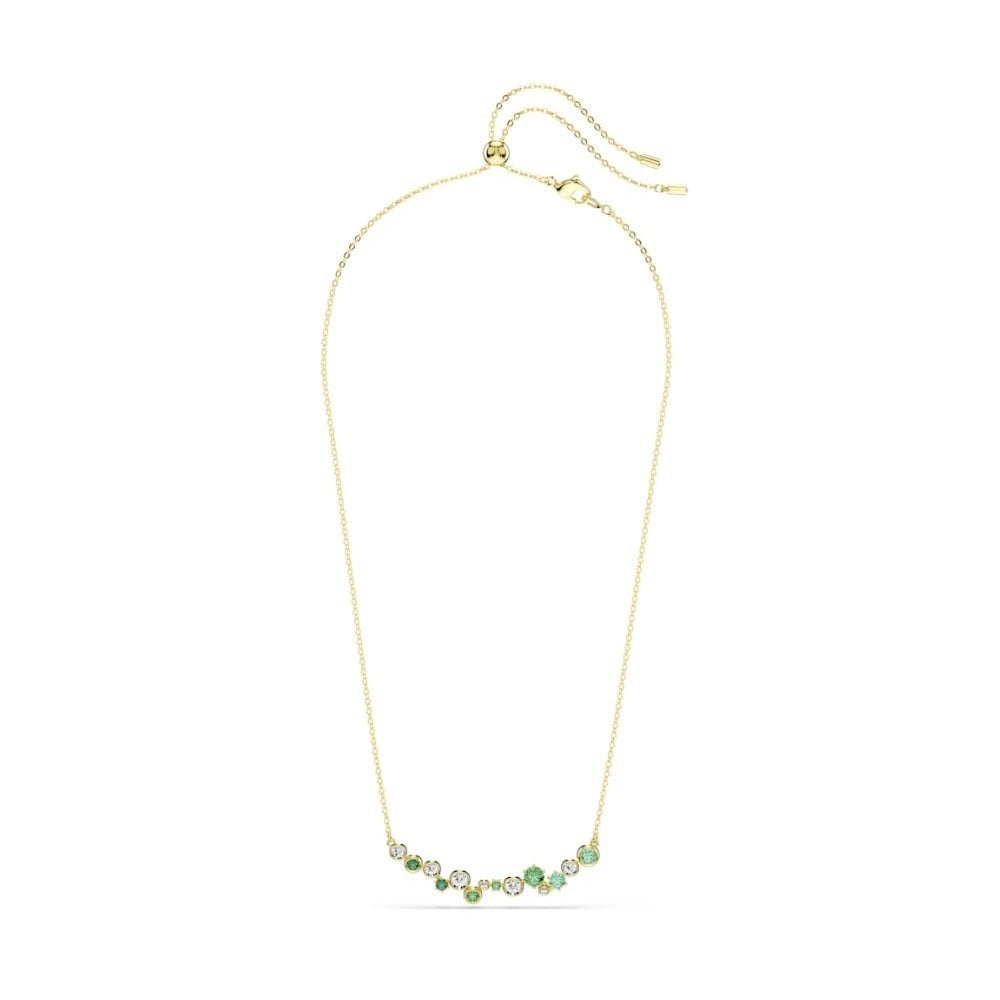CONSTELLA GREEN MIXED CUTS NECKLACE