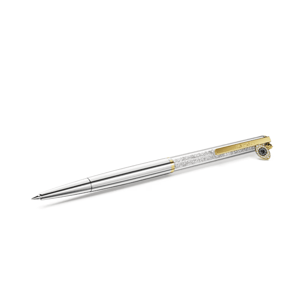 CRYSTALLINE SILK GOLD EVIL EYE BALLPOINT PEN