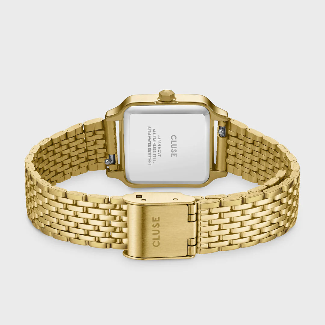 CLUSE GRACIEUSE PETITE LACE TEXTURED DIAL GOLD LADIES WATCH