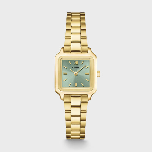 CLUSE GRACIEUSE MINI SAGE GREEN DIAL LADIES GOLD STAINLESS STEEL WATCH