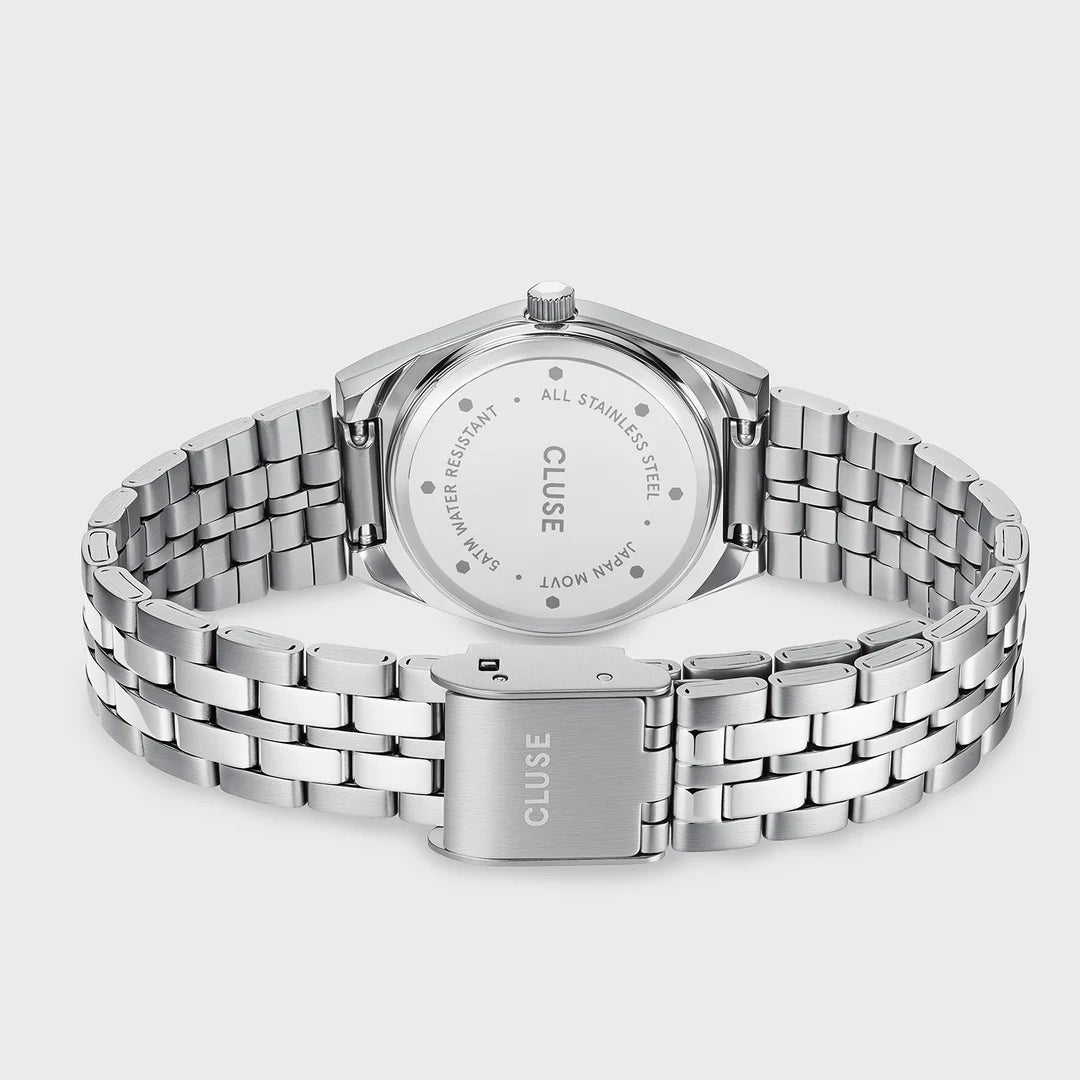 CLUSE RETRO 70S MINI SAGE GREEN DIAL LADIES STAINLESS STEEL WATCH