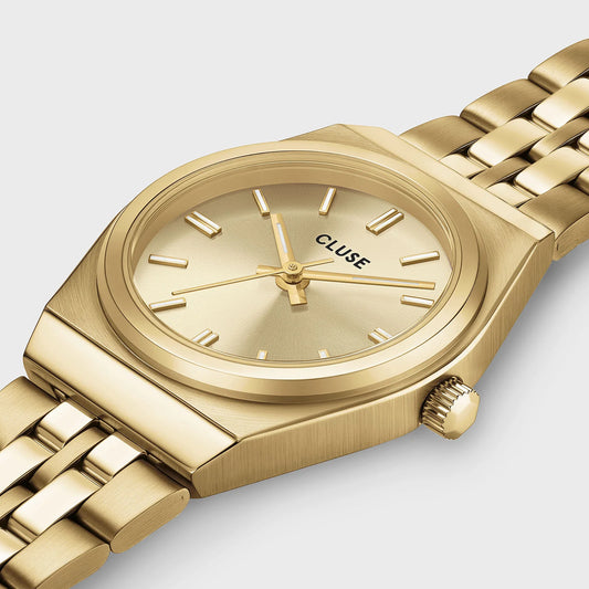 CLUSE RETRO 70S MINI LADIES GOLD STAINLESS STEEL WATCH