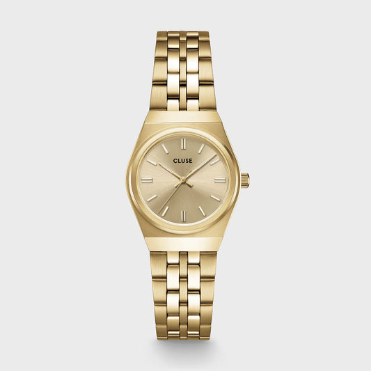 CLUSE RETRO 70S MINI LADIES GOLD STAINLESS STEEL WATCH
