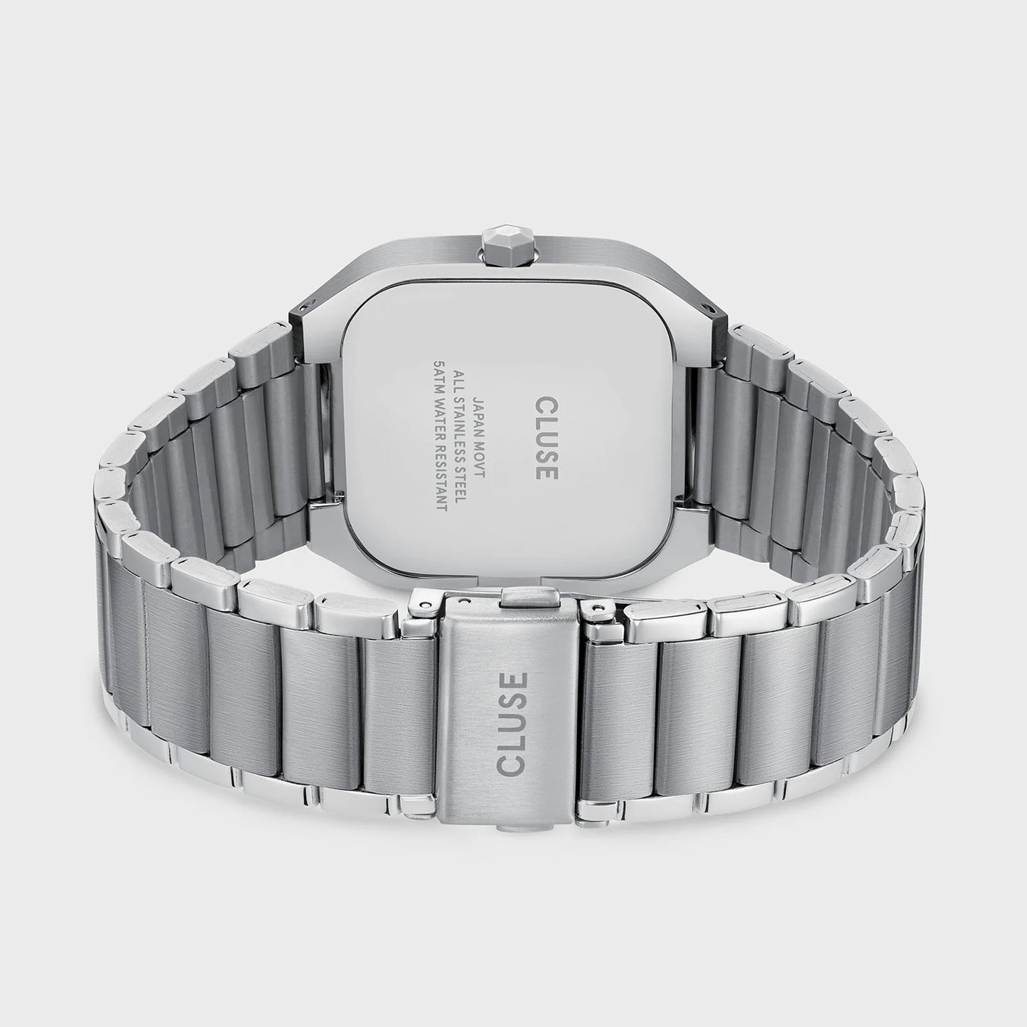 Cluse Quadrus Watch Steel, Green, Silver Colour