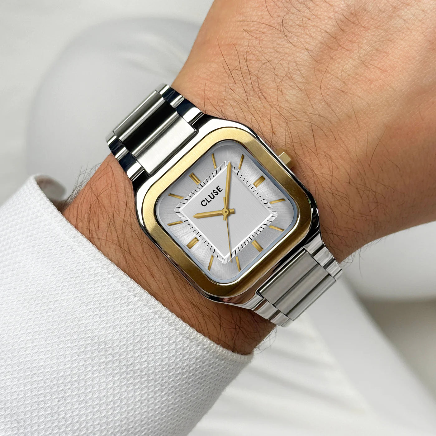 Cluse Quadrus Gents Two-Toned Stainless Steel Watch