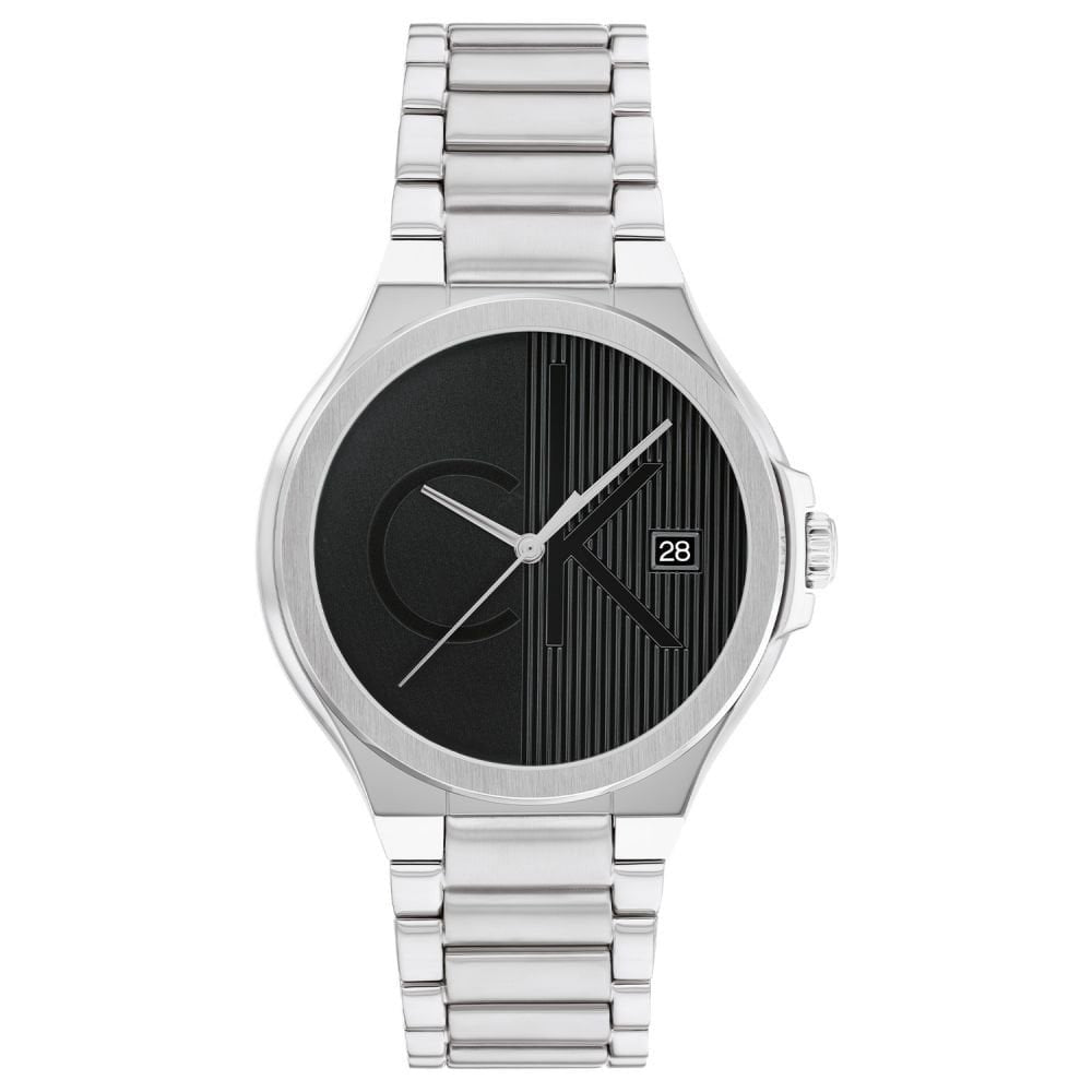 Calvin Klein Confidence Men's Grey Dial Stainless Steel Watch