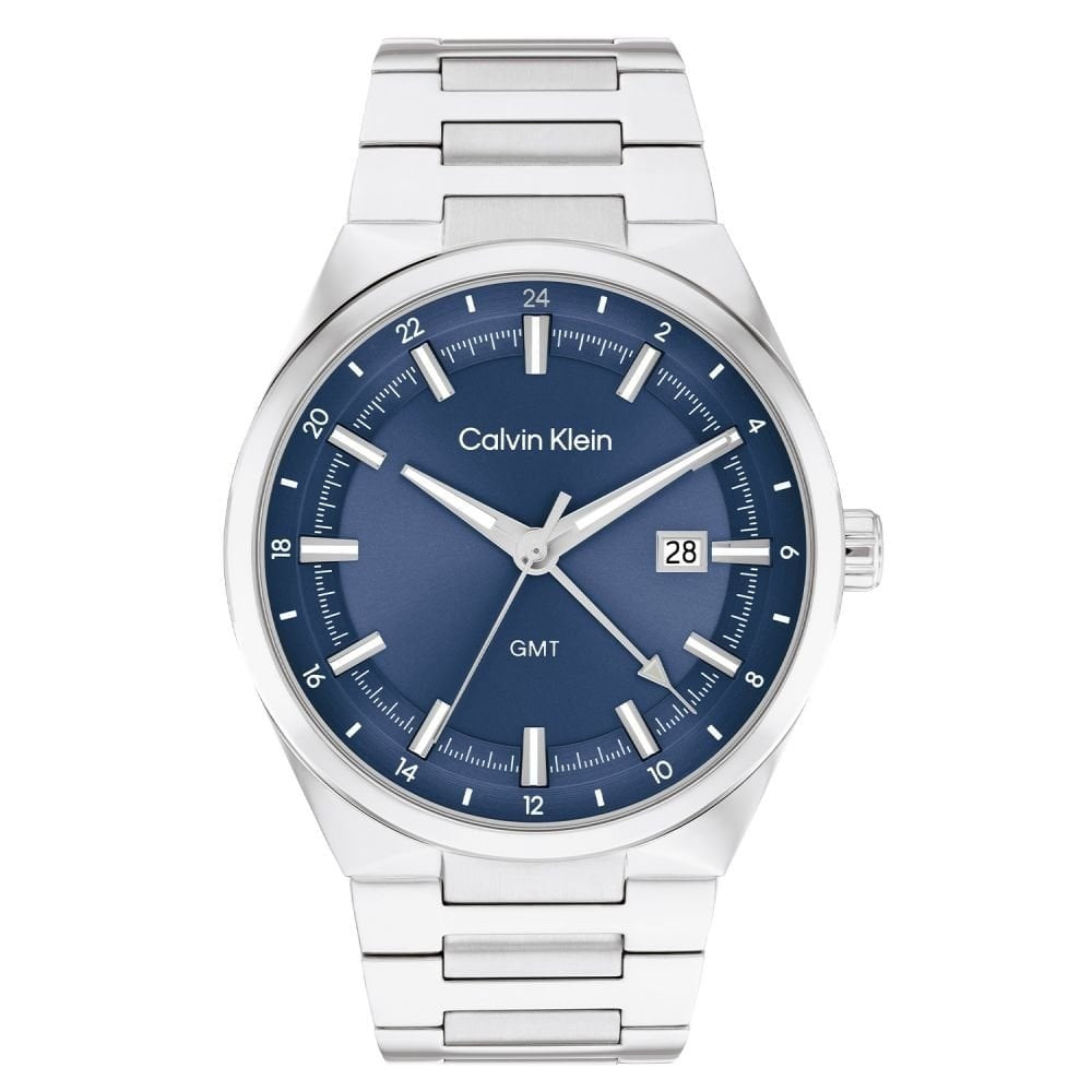 Calvin Klein Distinguish Men's Blue Dial Stainless Steel Watch