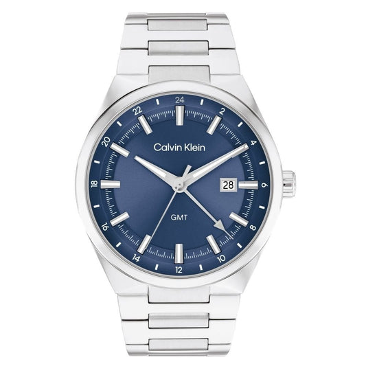 Calvin Klein Distinguish Men's Blue Dial Stainless Steel Watch