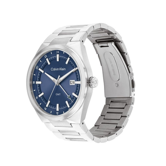 Calvin Klein Distinguish Men's Blue Dial Stainless Steel Watch