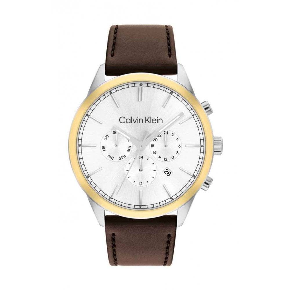 Calvin Klein Infinite Mens Leather Quartz Watch 