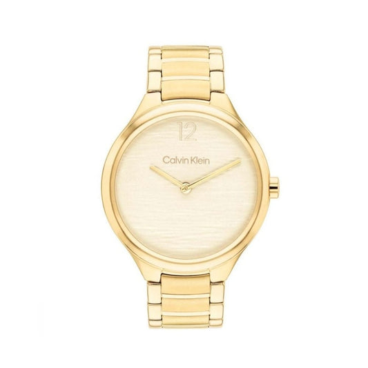 Calvin Klein Ladies Delight Gold Stainless Steel Watch