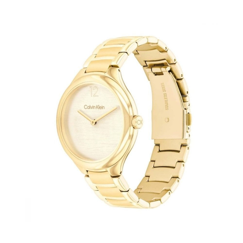 Calvin Klein Ladies Delight Gold Stainless Steel Watch