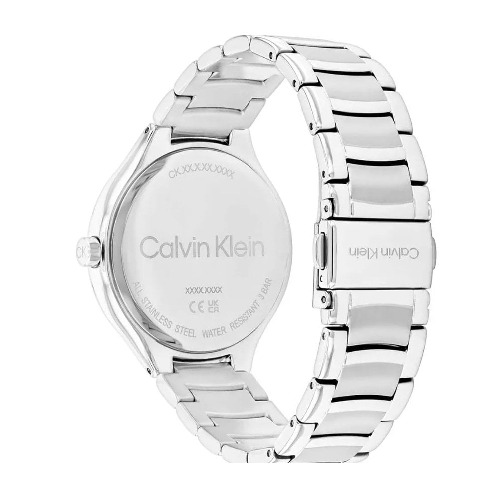 Calvin Klein Ladies Delight, Pastel Pink Dial Stainless Steel Watch