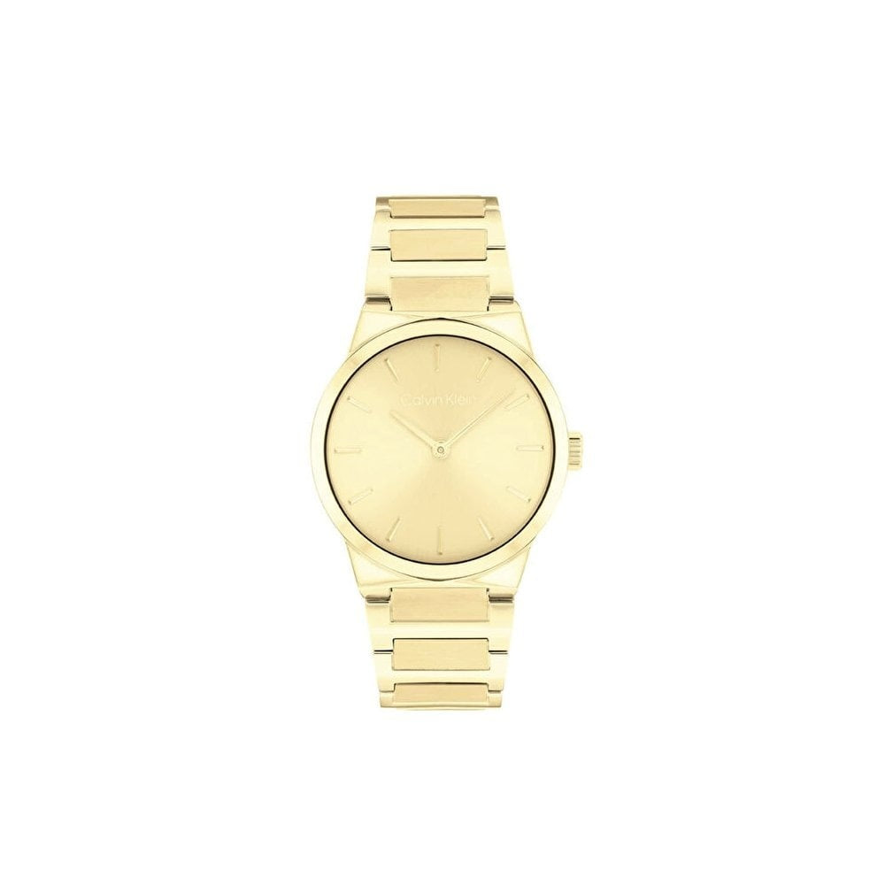 Calvin Klein Linear Elegance Ladies Gold Stainless Steel Watch