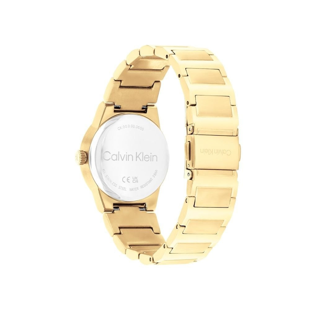 Calvin Klein Linear Elegance Ladies Gold Stainless Steel Watch
