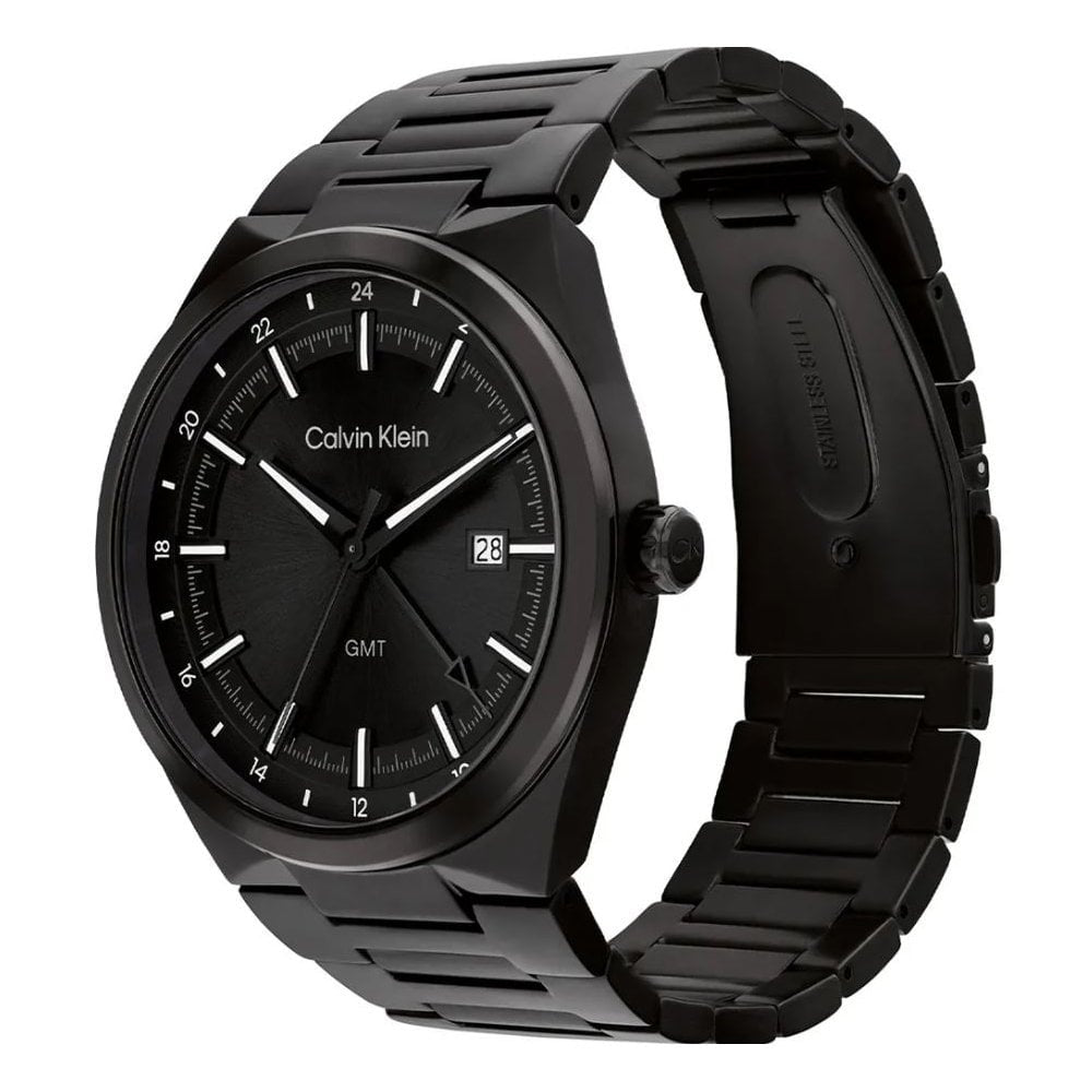 Calvin Klein Men's Distinguish Black Stainless Steel Watch