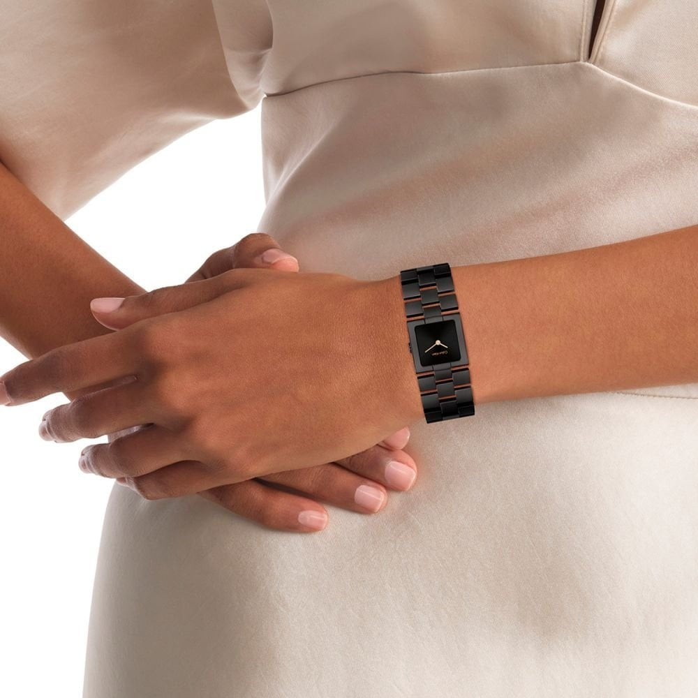 Calvin Klein Meridian Women's Black Square Stainless Steel Watch