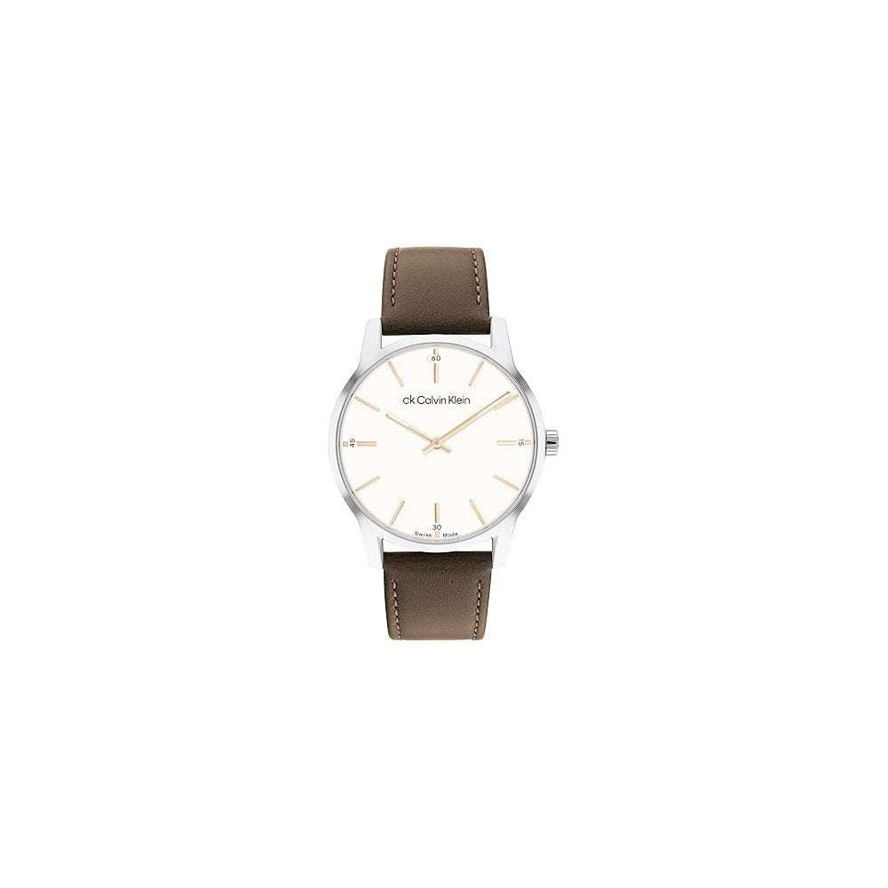 Calvin Klein Swiss Dressed Strap Watch