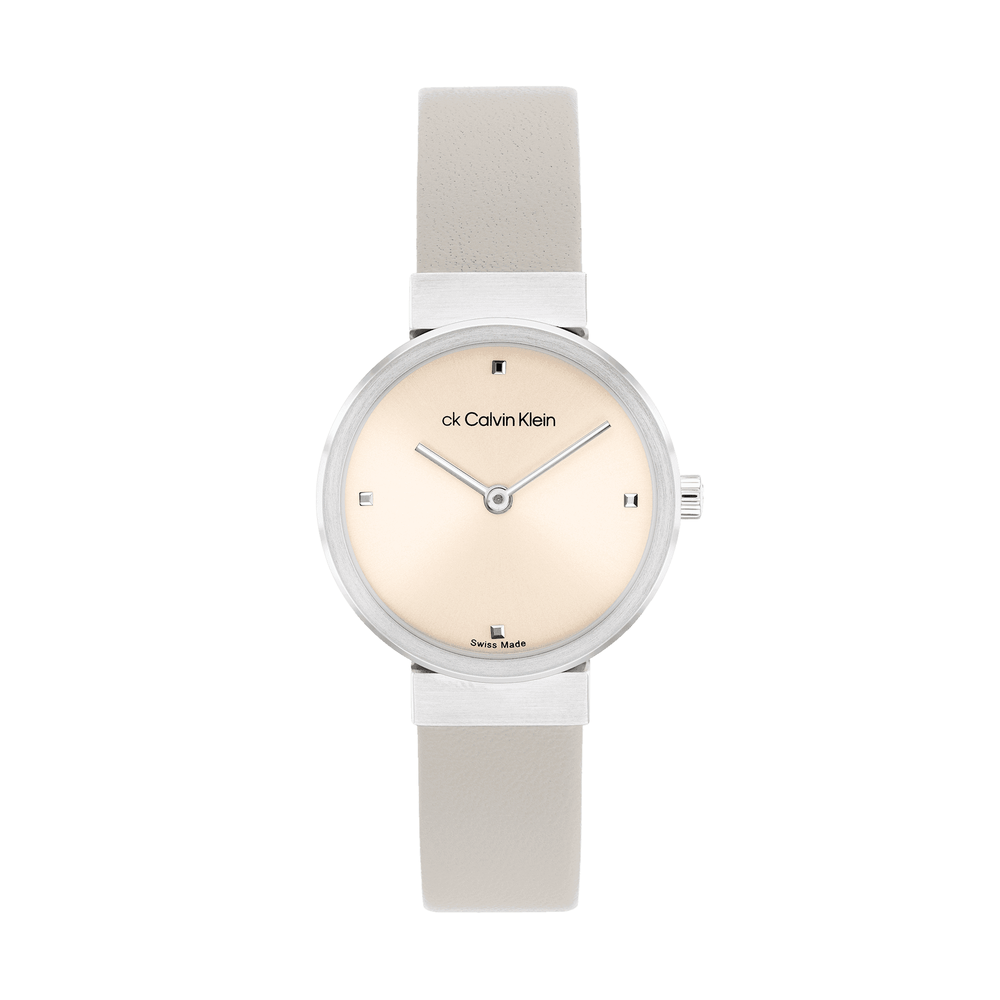Calvin Klein Women Leather Strap Analogue Watch 