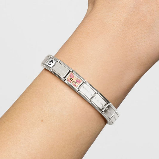 Nomination Fuchsia Butterfly 'Hope' Charm