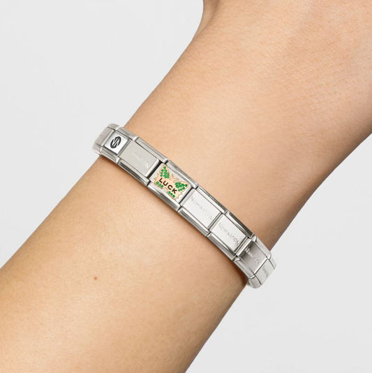 Nomination Green Butterfly 'Luck' Charm
