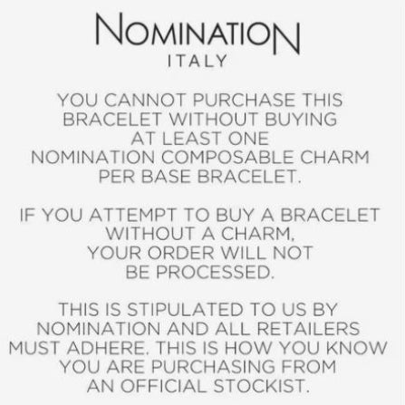 Composable Classic Gold Stainless Steel Base Nomination Bracelet